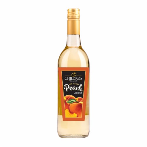 Childress Vineyards Sun-Kissed Peach North Carolina White Wine Perspective: front
