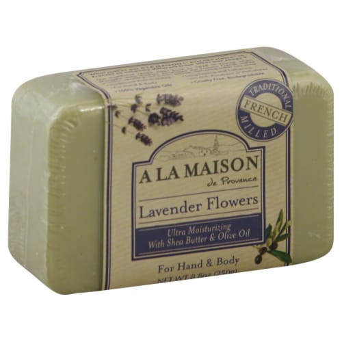 A La Maison Lavender Flowers Bar Soap Perspective: front
