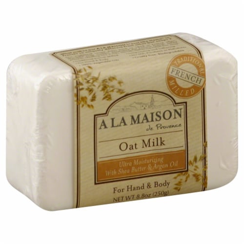 A La Maison Oat Milk Bar Soap Perspective: front