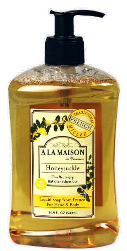 A La Maison Honeysuckle French Liquid Soap Perspective: front