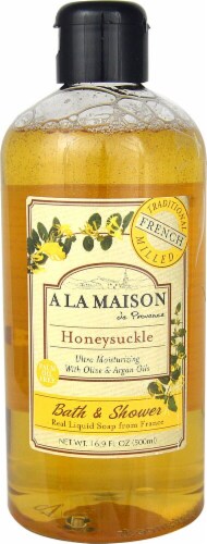 A La Maison Bath & Shower Liquid Soap Honeysuckle Perspective: front