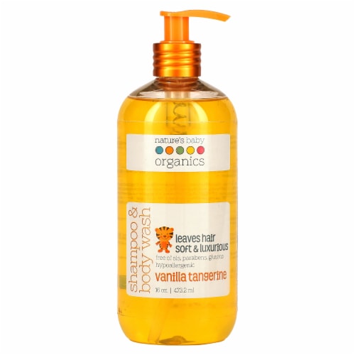 Nature's Baby  Organics Shampoo & Body Wash Vanilla Tangerine Perspective: front