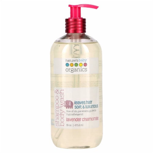 Nature's Baby Organics Lavender Chamomile Shampoo & Body Wash Perspective: front