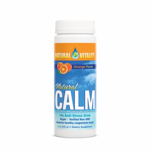 pasaporte Pronombre aleatorio Natural Vitality Natural Calm Orange Flavor Magnesium Supplement, 8 oz -  Fred Meyer