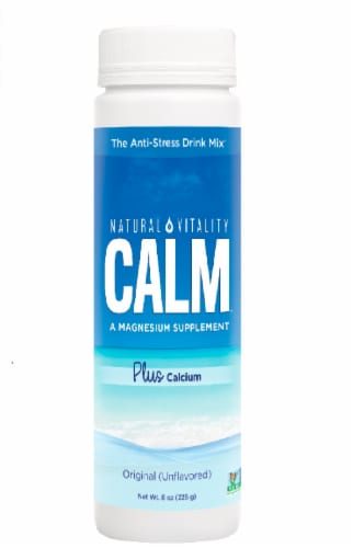 Natural Vitality Natural Calm + Calcium Perspective: front