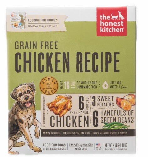 The Honest Kitchen Force® Dehydrated Dog Food for Adult Dogs Chicken Perspective: front