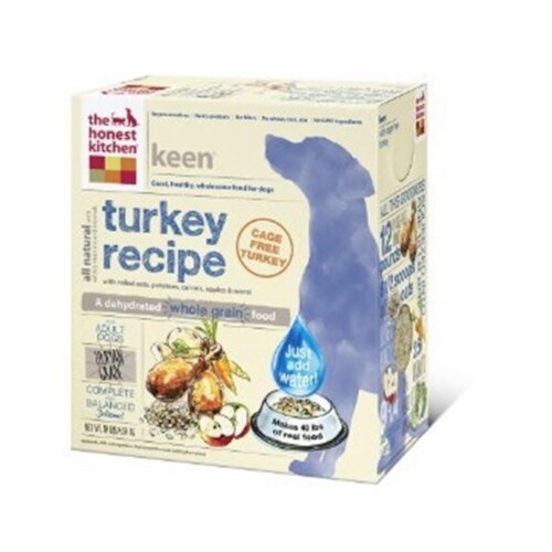 The Honest Kitchen Keen® Turkey Recipe Dehydrated Dog Food Perspective: front