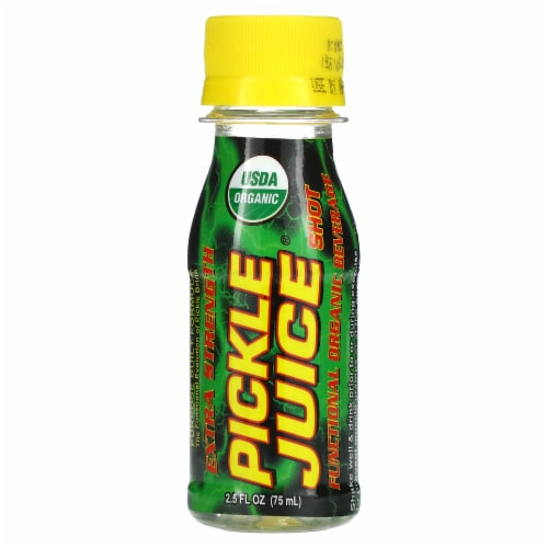 Pickle Juice® All Natural Extra Strength Sports Drink Shot Bottle Perspective: front
