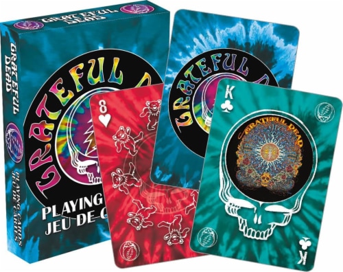 Grateful Dead Tie Dye Playing Cards | 52 Card Deck + 2 Jokers Perspective: front