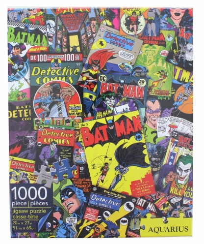DC Comics Batman Comic Collage 1000 Piece Jigsaw Puzzle Perspective: front