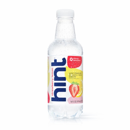 Hint® Strawberry Lemon Flavored Water Perspective: front