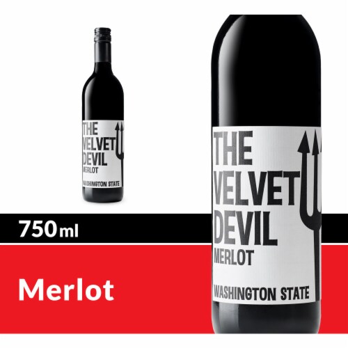 Charles Smith Wines The Velvet Devil Merlot Red Wine Perspective: front