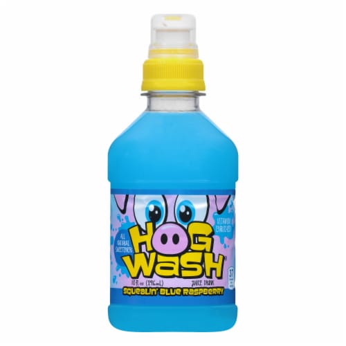 Hog Wash Squealin' Blue Raspberry Juice Drink Perspective: front