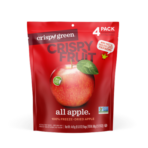 Crispy Green® Crispy Fruit Freeze Dried Apple Perspective: front