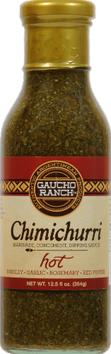 Gaucho Ranch Chimichurri Hot Steak Sauce Perspective: front