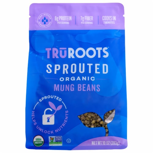 truRoots™ Organic Sprouted Mung Beans Perspective: front