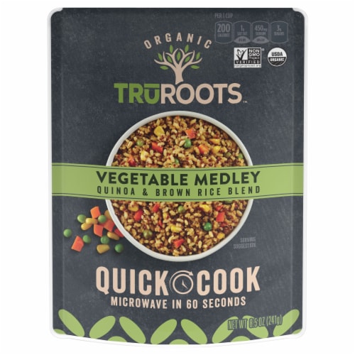 truRoots™ Organic Vegetable Medley Quinoa & Brown Rice Blend Meal Perspective: front