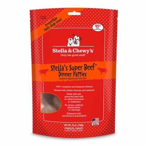 PF 84000045 25 oz Stella & Chewys Freeze Dried Beef Dinner Patties Perspective: front