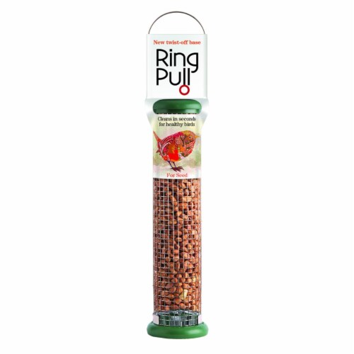 Jacobi Jayne 290144 4-Port Ring Pull Peanut Mesh Feeder, Green - Medium Perspective: front