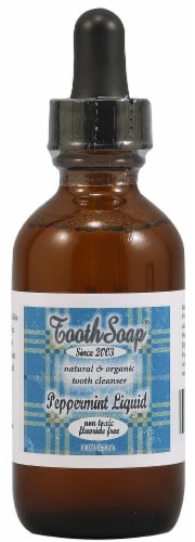 Tooth Soap  Peppermint Liquid Perspective: front