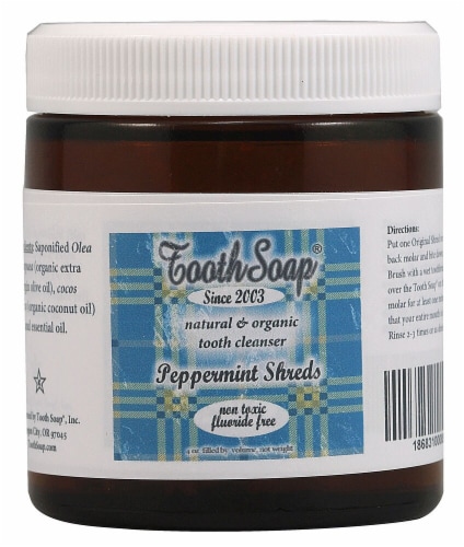 Tooth Soap  Shreds   Peppermint Perspective: front