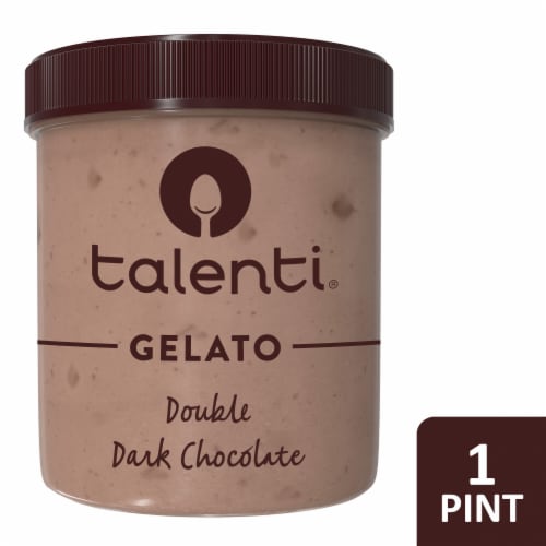 Talenti Double Dark Chocolate Gelato Pint Perspective: front