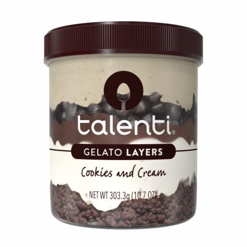 Talenti® Layers Cookies and Cream Ice Cream Pint Perspective: front