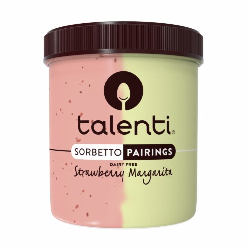 Talenti® Sorbetto Pairings Dairy-Free Strawberry Margarita Perspective: front