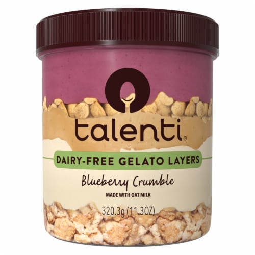 Talenti® Dairy-Free Blueberry Crumble Gelato Layers Perspective: front