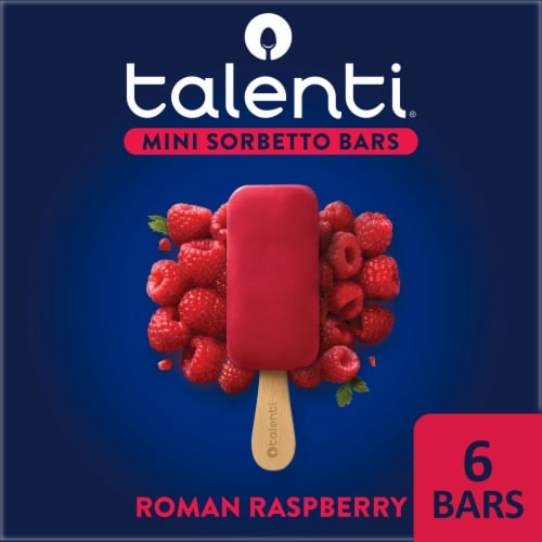 Talenti® Roman Raspberry Mini Sorbetto Bars Perspective: front