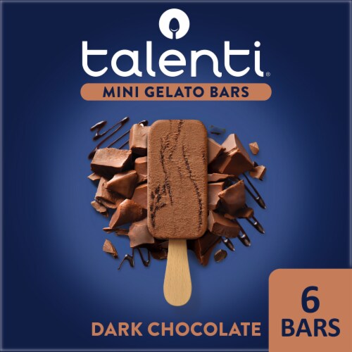 Talenti Dark Chocolate Mini Gelato Bar Perspective: front