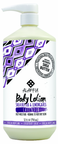 Alaffia Everyday Shea Butter & Lemongrass Lavender Body Lotion Perspective: front