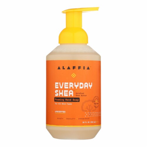 Alaffia Everyday Shea Unscented Foaming Hand Soap Perspective: front
