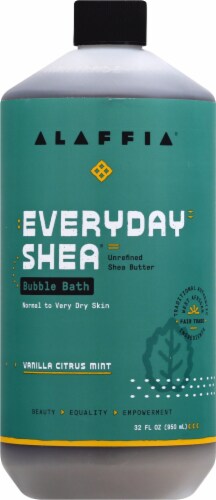 Alaffia  Everyday Shea® Moisturizing Bubble Bath Vanilla Citrus Mint Perspective: front