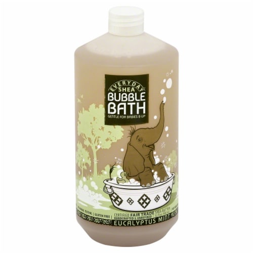 Everyday Shea Eucalyptus Mint Bubble Bath Gentle for Babies & Up Perspective: front