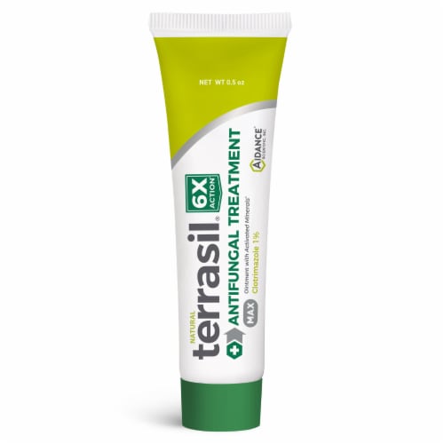 Anti-fungal Treatment MAX by Terrasil – with Clotrimazole (14g Tube) Perspective: front