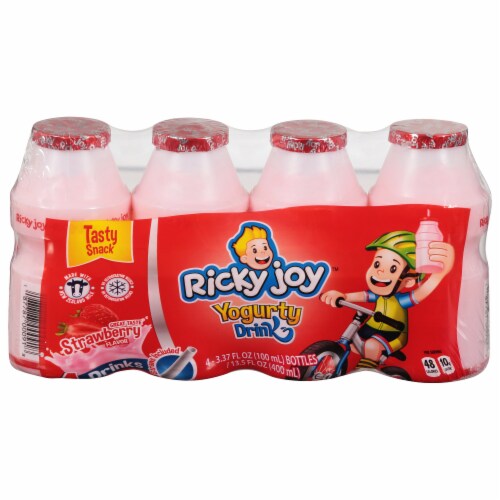 Ricky Joy™ Strawberry Yogurt Drink Perspective: front