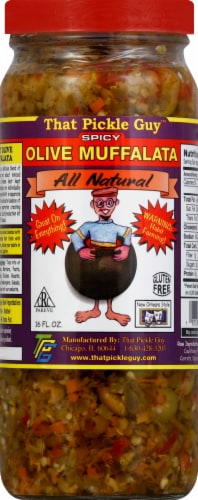 That Pickle Guy Spicy Olive Muffalata Perspective: front