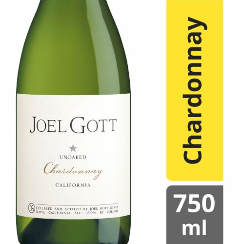 Joel Gott California Unoaked Chardonnay White Wine Bottle