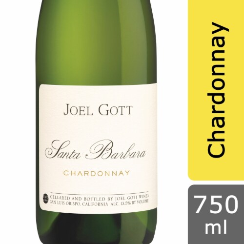 Joel Gott Santa Barbara Chardonnay White Wine Perspective: front