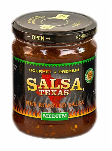 Salsa Texas Fire-Roasted Medium Gourmet Salsa Perspective: front