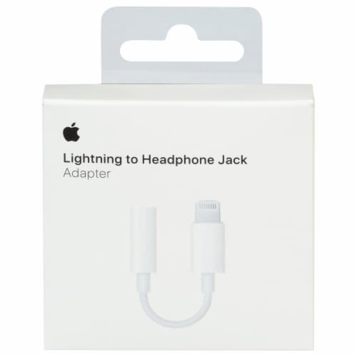 manguera Cabaña Bajo Apple Lightning to 3.5mm Headphone Jack Adapter - White, 1 ct - Fry's Food  Stores