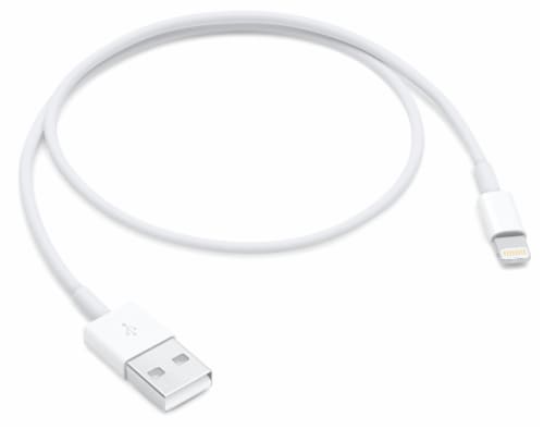 Apple Lightning To USB Cable Perspective: front