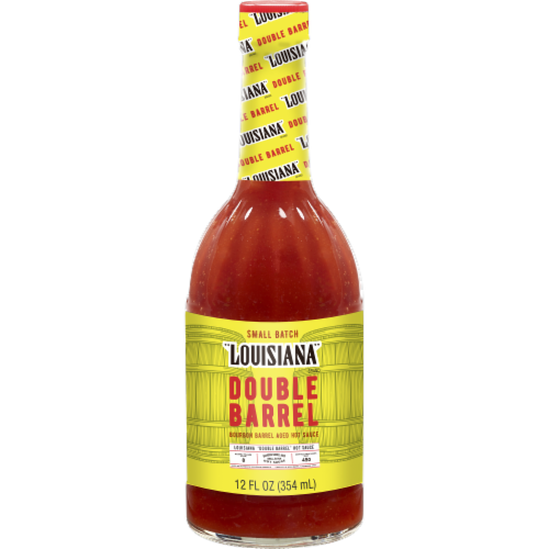 Louisiana Double Barrel Bourbon Aged LA Hot Sauce Perspective: front