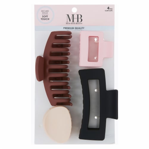 Must Have Beauty Soft Touch Claw Clip - Neutral Perspective: front
