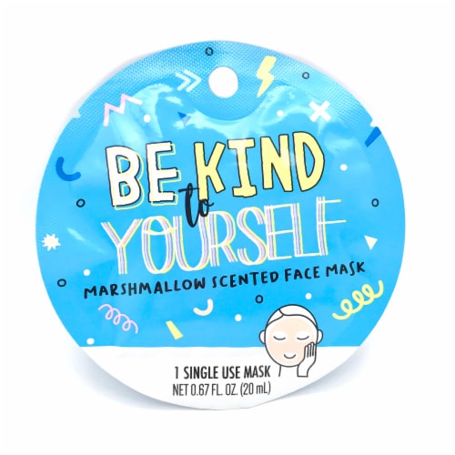 Taste Beauty Be Kind To Yourself Marshmallow Scented Face Mask Perspective: front