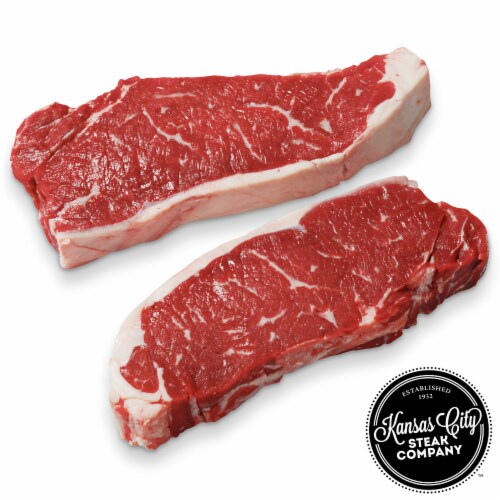 Kansas City Steak Strip Steaks (Approximate Delivery is 3 - 8 Days) Perspective: front