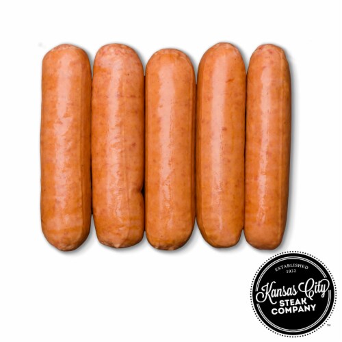 Kansas City Steak Beef Hot Dogs (Approximate Delivery is 3 - 8 Days) Perspective: front