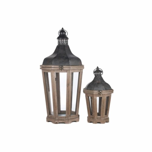 Urban Trends Collection 94646 Wood Octagon Lantern with