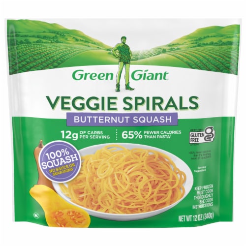Green Giant Butternut Squash Veggie Spirals Perspective: front